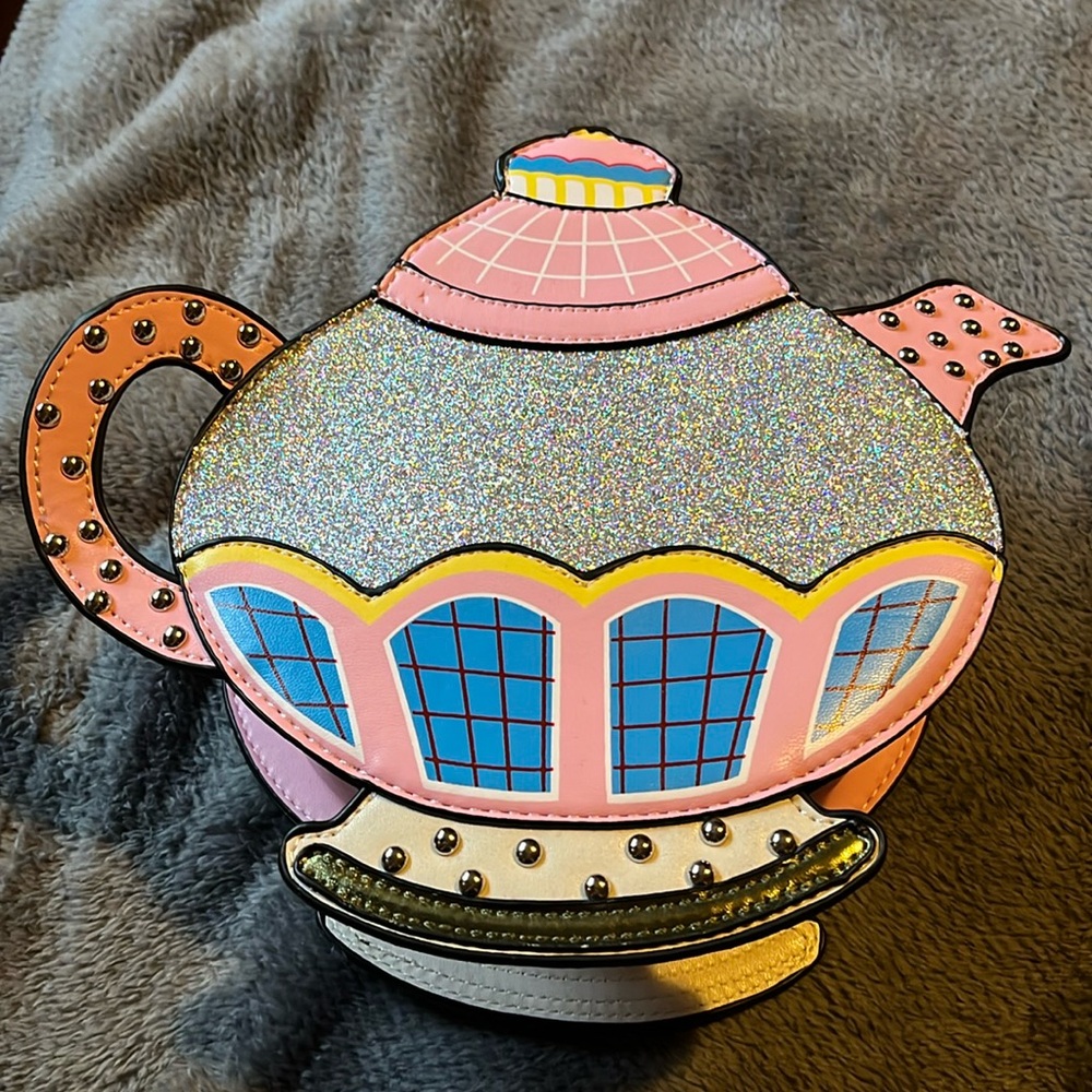 Novelty Teapot Bag Crossbody Purse w/glitter Kids